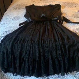 Black lace dress